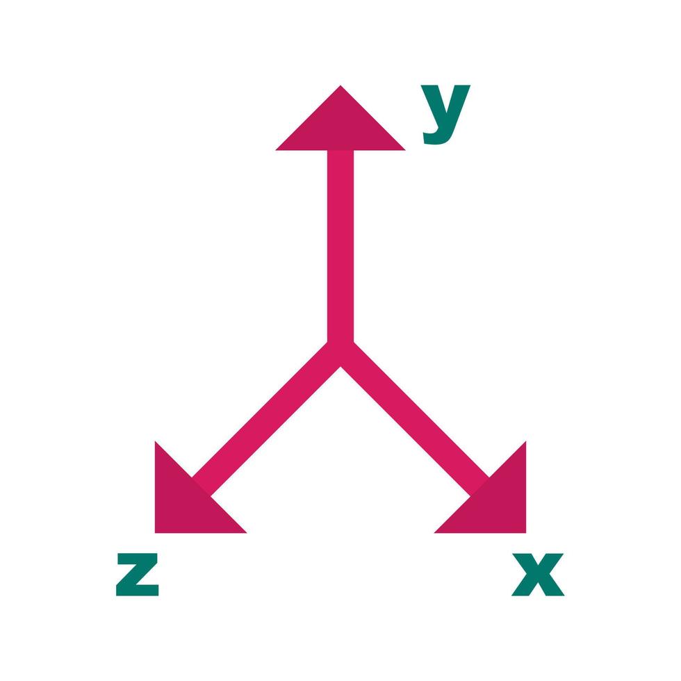 graf ii platt färgikon vektor