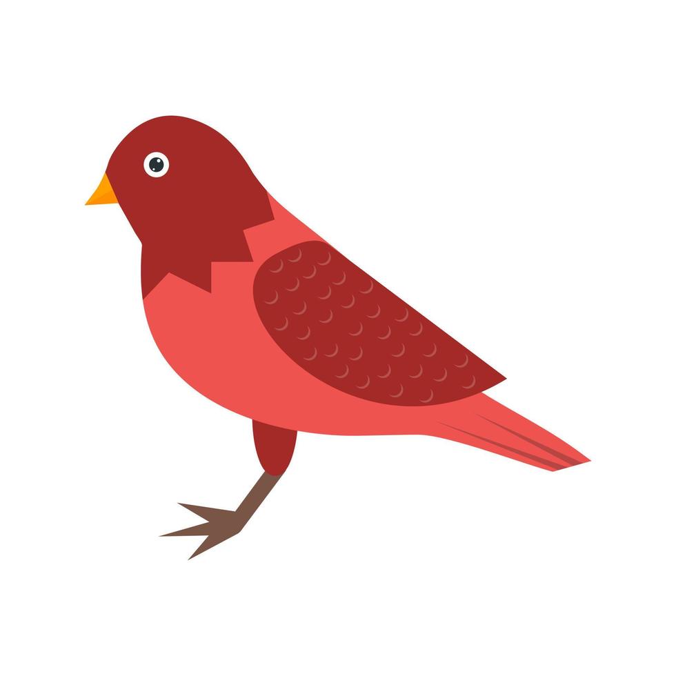 Symbol für die flache Farbe des Vogels vektor