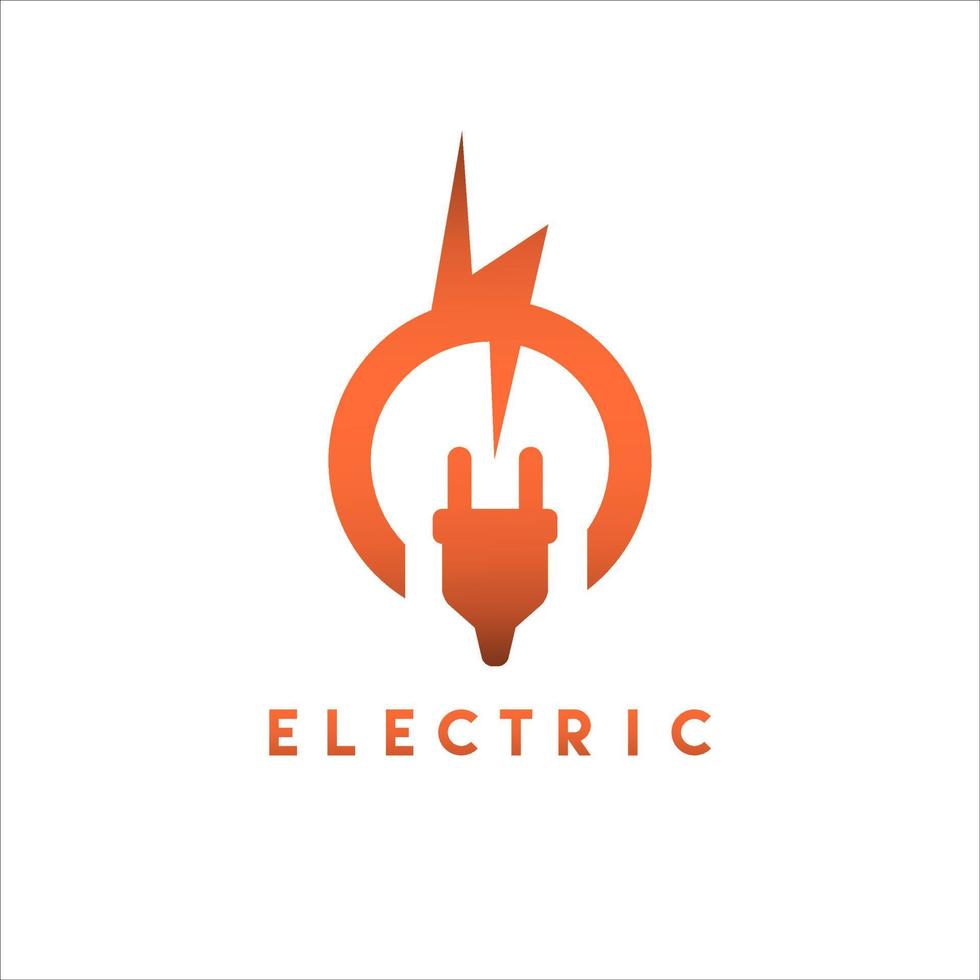 modern elektrisk logotypdesign vektor