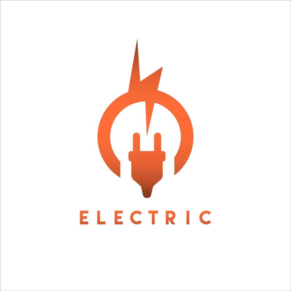 modernes elektrisches Logo-Design vektor