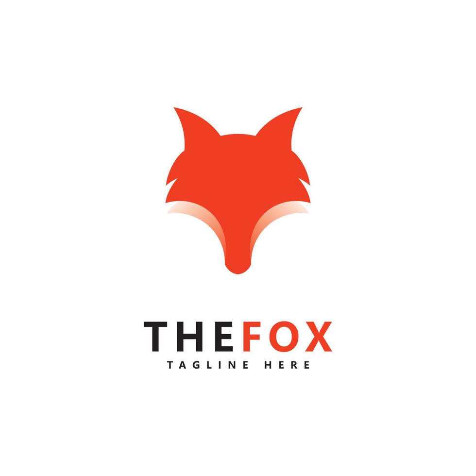 fox logotyp ikon design vektor mall