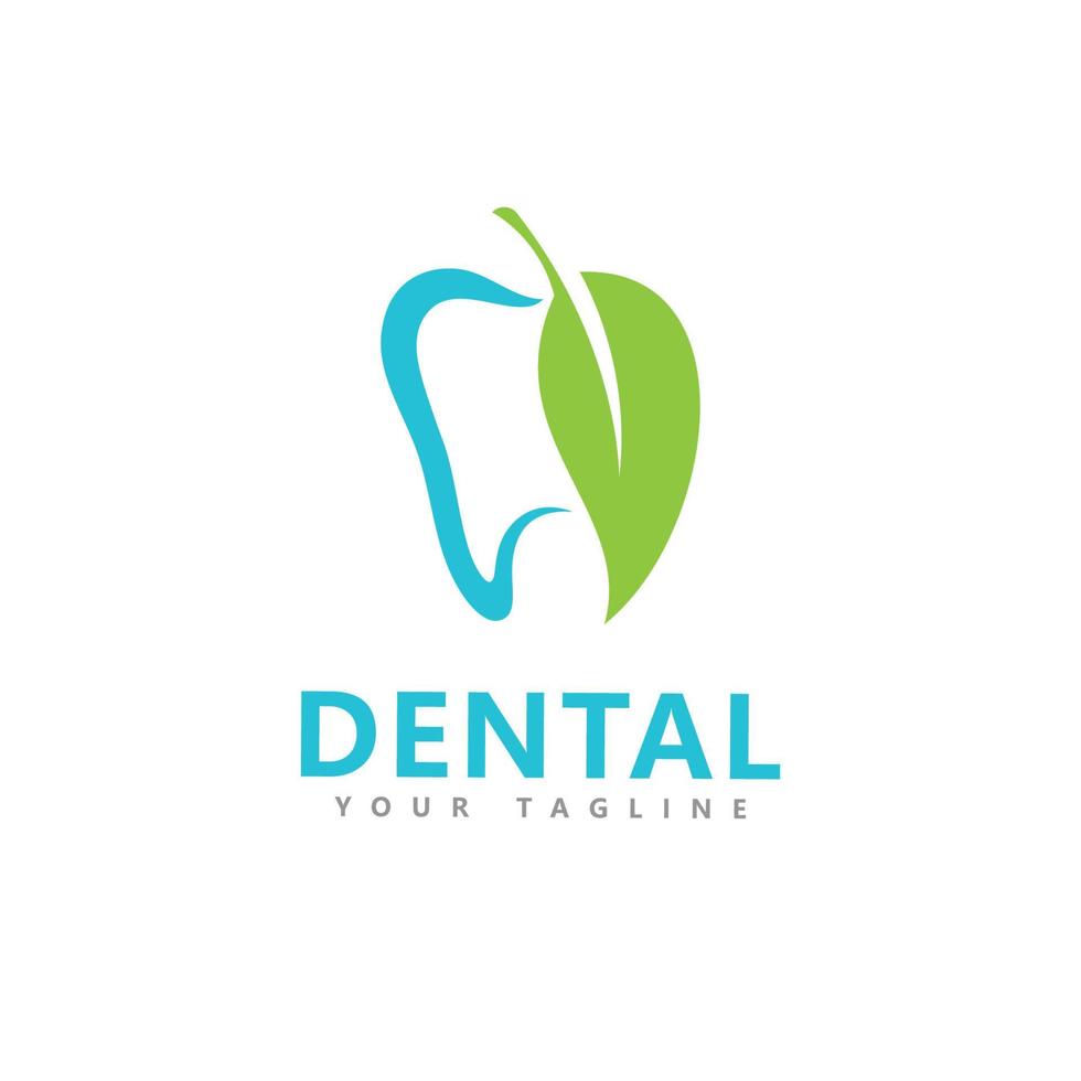 dental koncept logotyp formgivningsmall vektor