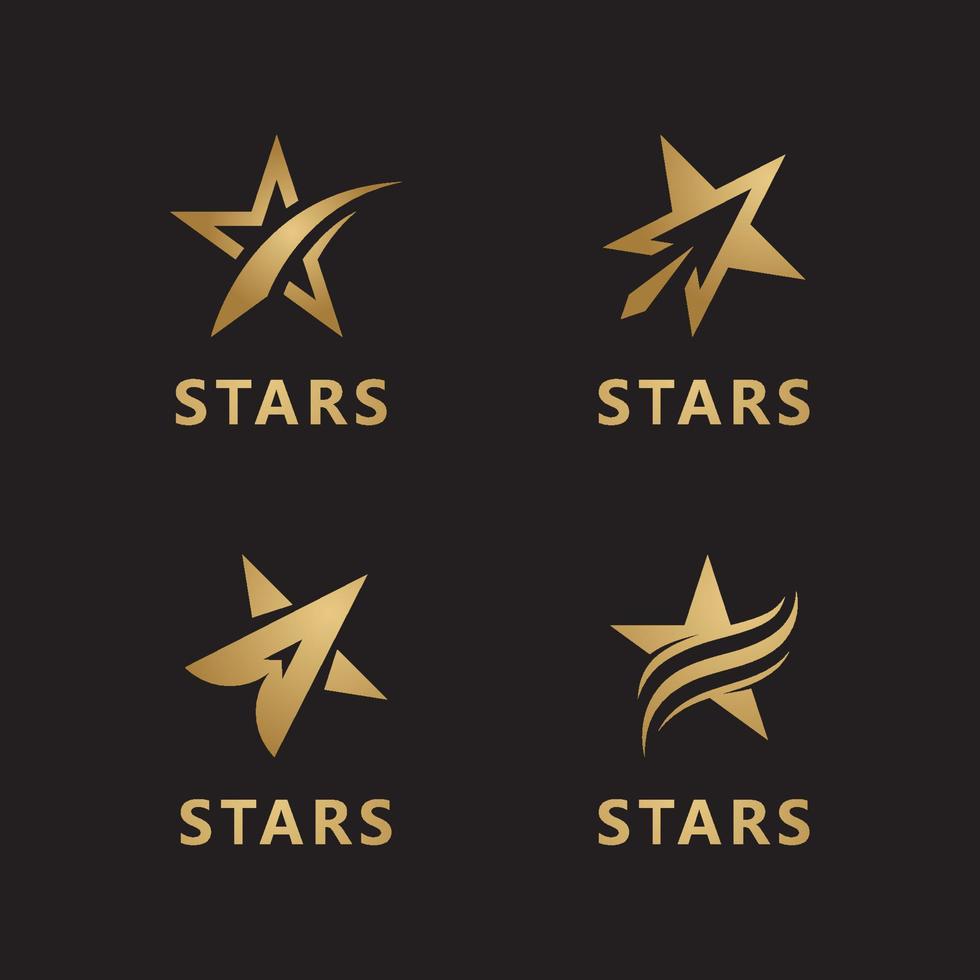 stjärna logotyp vektor ikon malldesign för företag