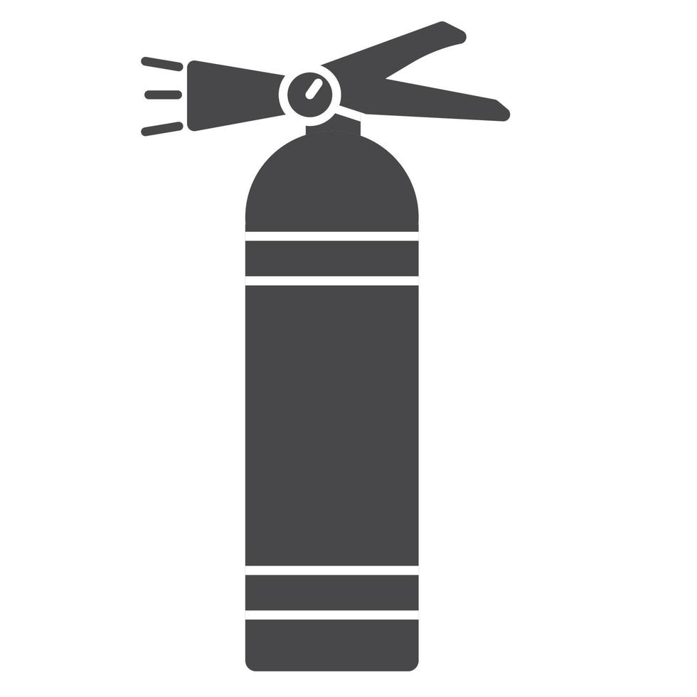 Feuerlöscher-Symbol flache Linie Kunstumrissvektor. isoliert auf weißem Hintergrund. Symbol für eine mobile Anwendung oder Website. vektor