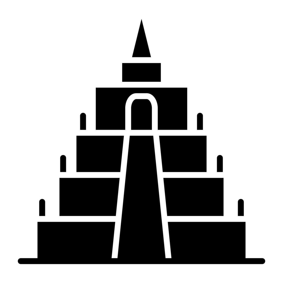 Borobudur-Glyphe-Symbol vektor