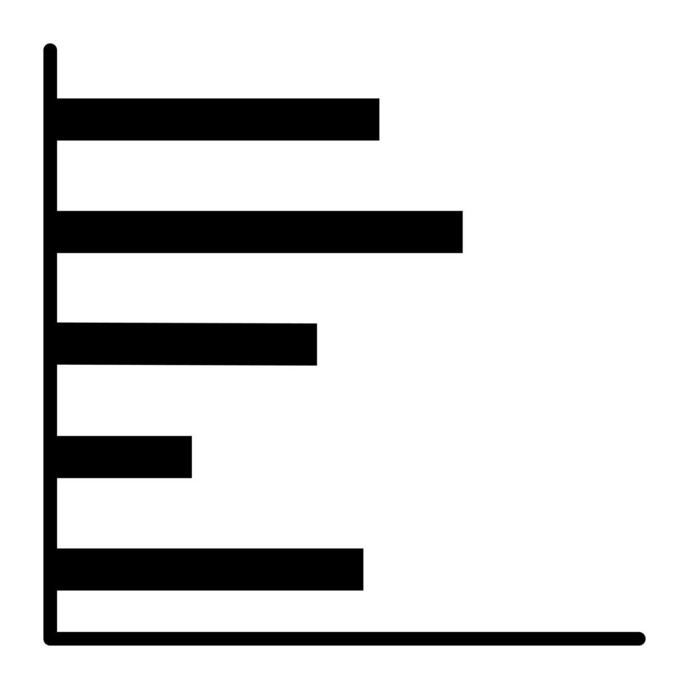 horizontale Balken, die das Fortschrittsliniensymbol anzeigen vektor