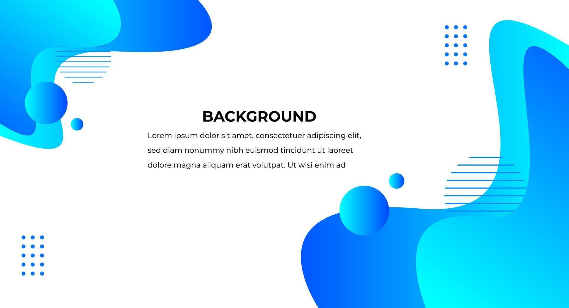 flüssiger abstrakter hintergrund. Social Media Fluid Vector Banner Template Design mit blauer Farbe, Websites. gewellte Formen, einzigartiges Hintergrunddesign der blauen Farbe. blauer neuer Hintergrund.