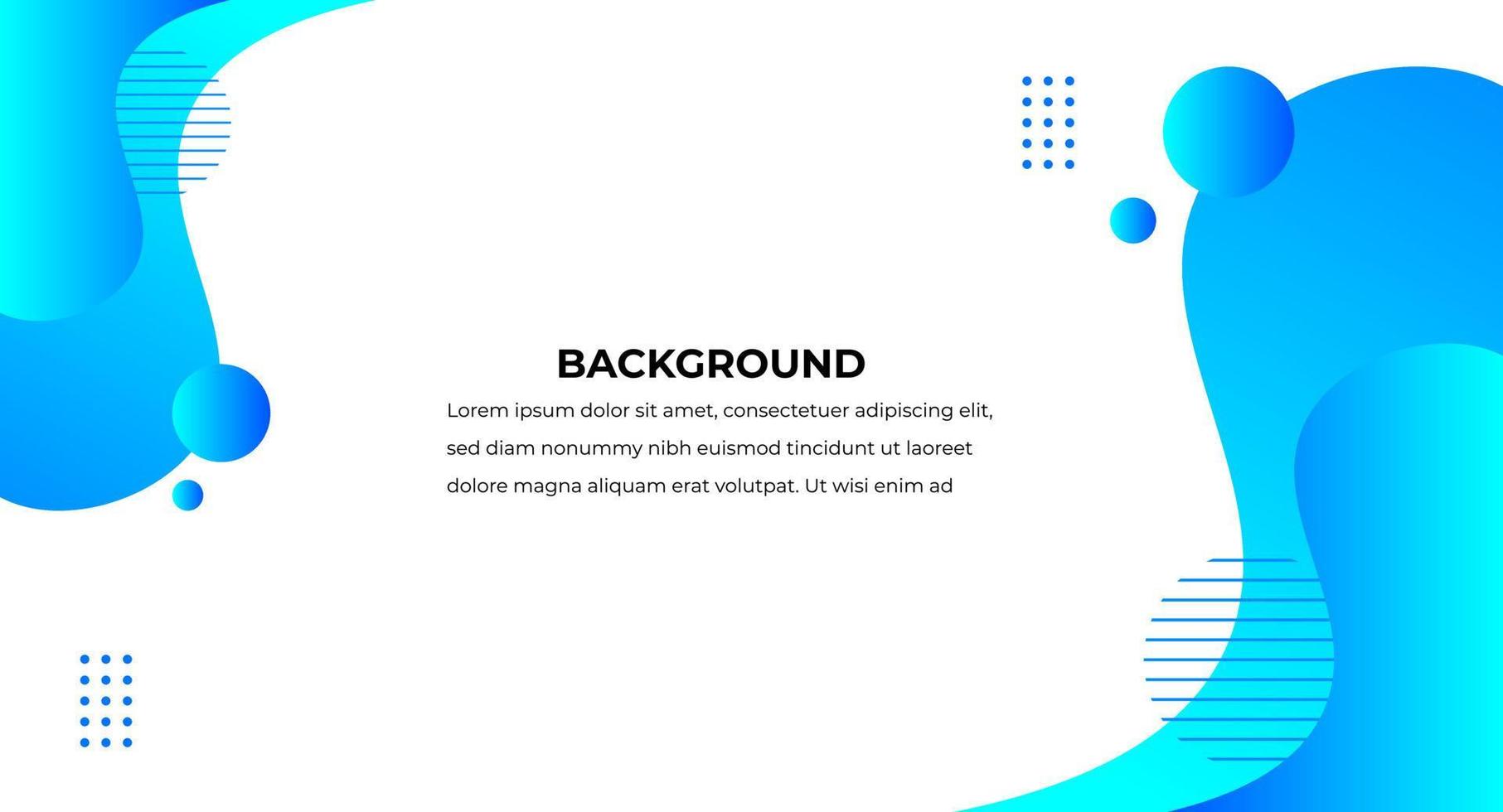 flüssiger abstrakter hintergrund. Social Media Fluid Vector Banner Template Design mit blauer Farbe, Websites. gewellte Formen, einzigartiges Hintergrunddesign der blauen Farbe. blauer neuer Hintergrund.