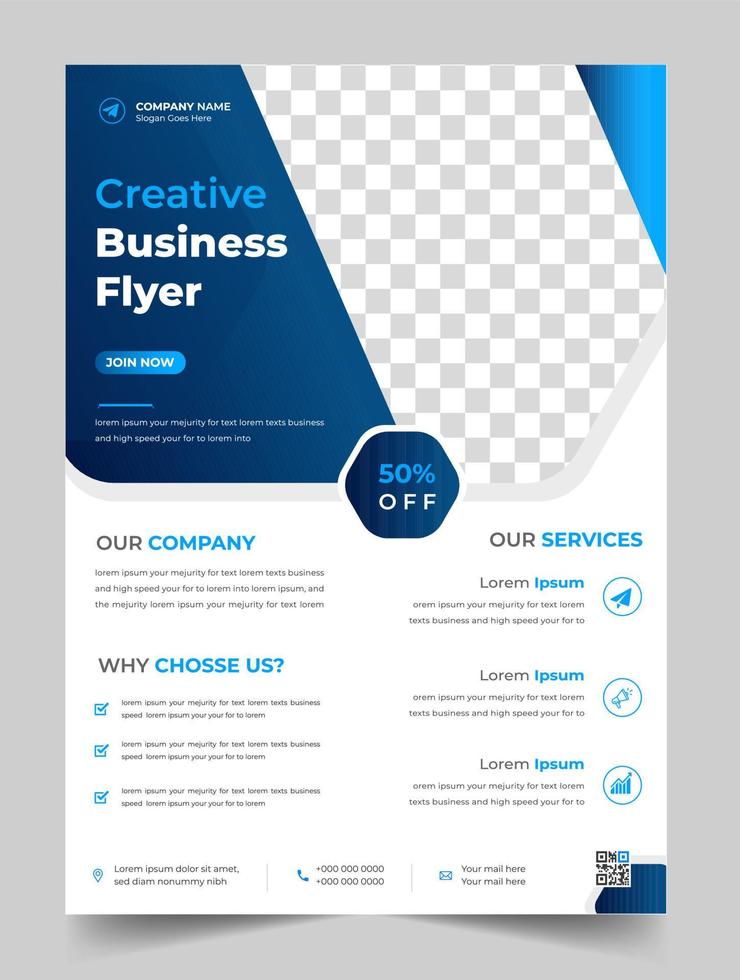 Corporate Business Flyer Template-Design. Flyer für Agenturen für digitales Marketing, Flyer für Unternehmensmarketing. wachsen sie ihr geschäft digitales marketing neuer flyer. Flyer für digitales Marketing vektor