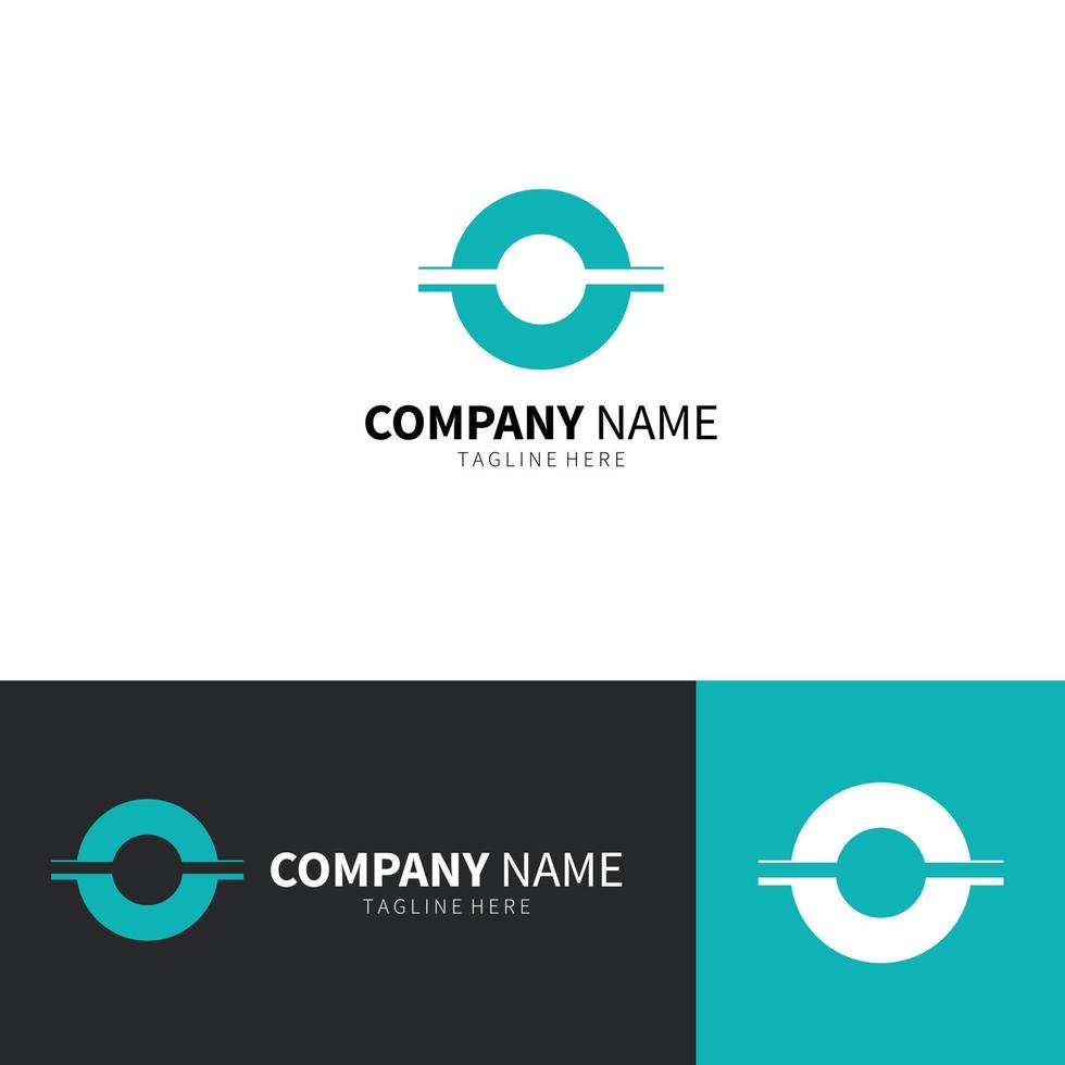 Buchstabe o-Logo-Design-Vorlage vektor