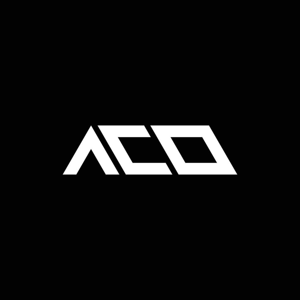 brev aco logotyp formgivningsmall vektor