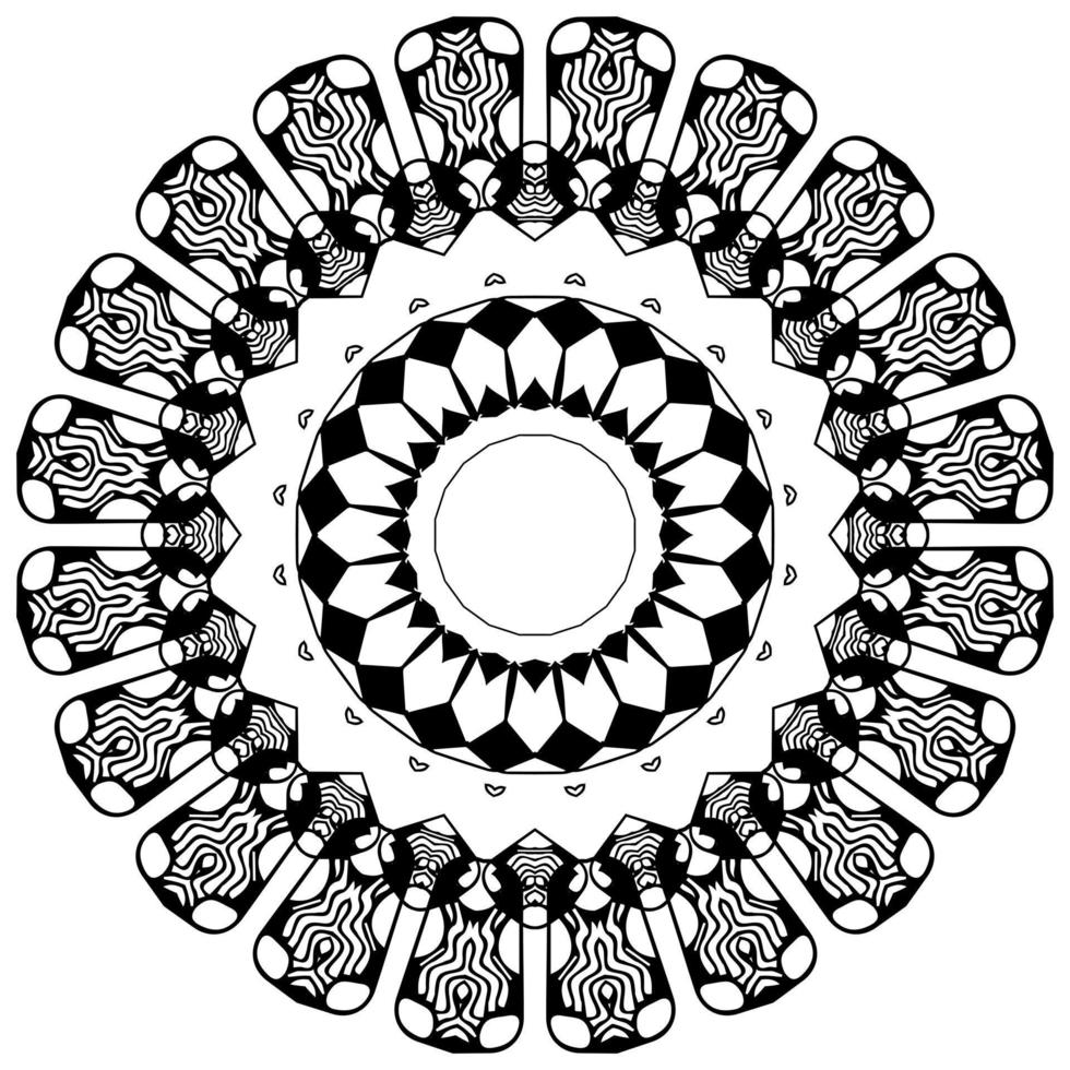 arabisk mandala. vektor abstrakt mönster