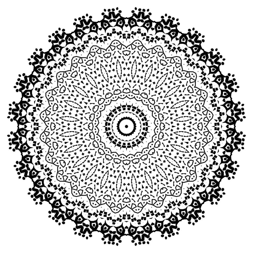 arabisk mandala. symmetriskt mönster vektor