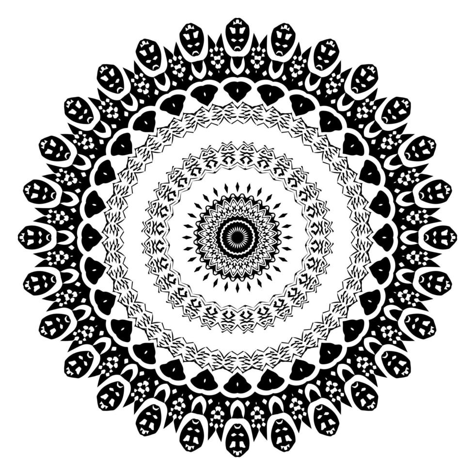 utsmyckad mandala. orientaliska motiv vektorillustration vektor