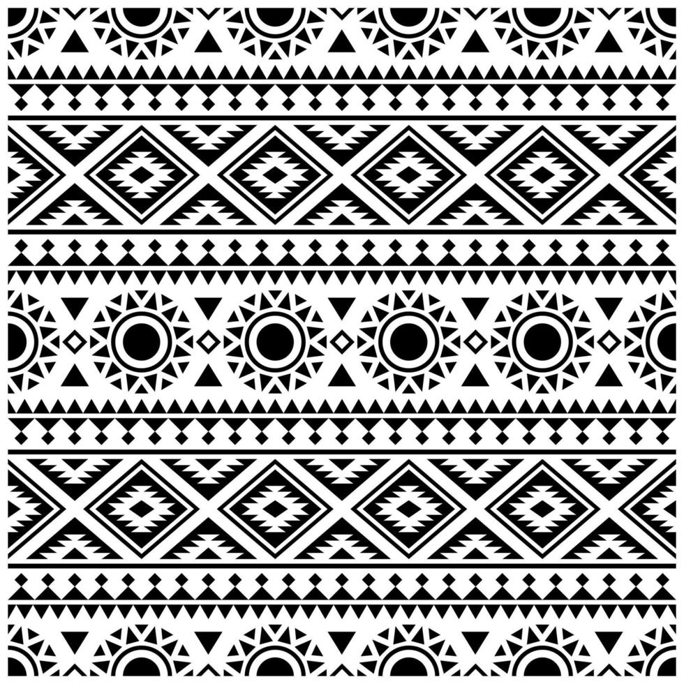 Aztec sömlös etniska mönster textur design vektor