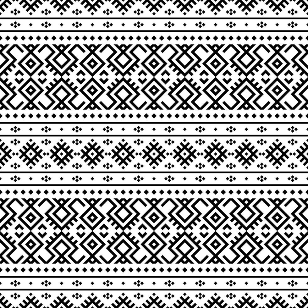 geometrischer aztekischer nahtloser ethnischer Musterbeschaffenheits-Designvektor in der schwarzen weißen Farbe vektor