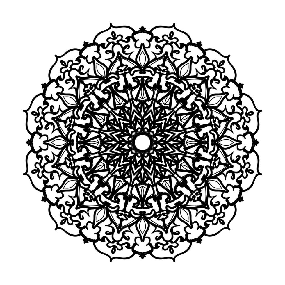 handgezeichnetes Mandala. dekoration in ethnischer orientalischer gekritzelverzierung. vektor