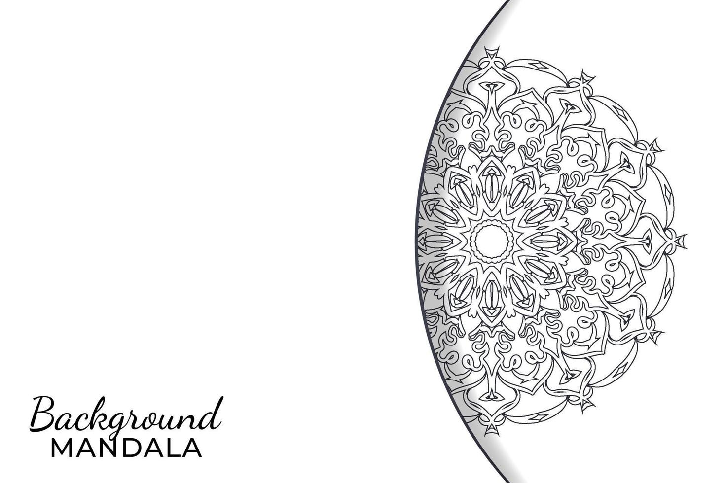 handgezeichnetes indisches ornament mandala im hintergrundstil. vektor