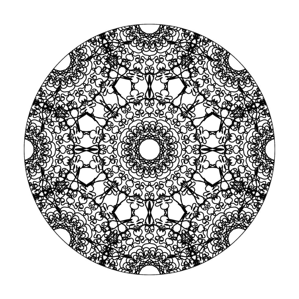 handgezeichnetes Mandala. dekoration in ethnischer orientalischer gekritzelverzierung. vektor