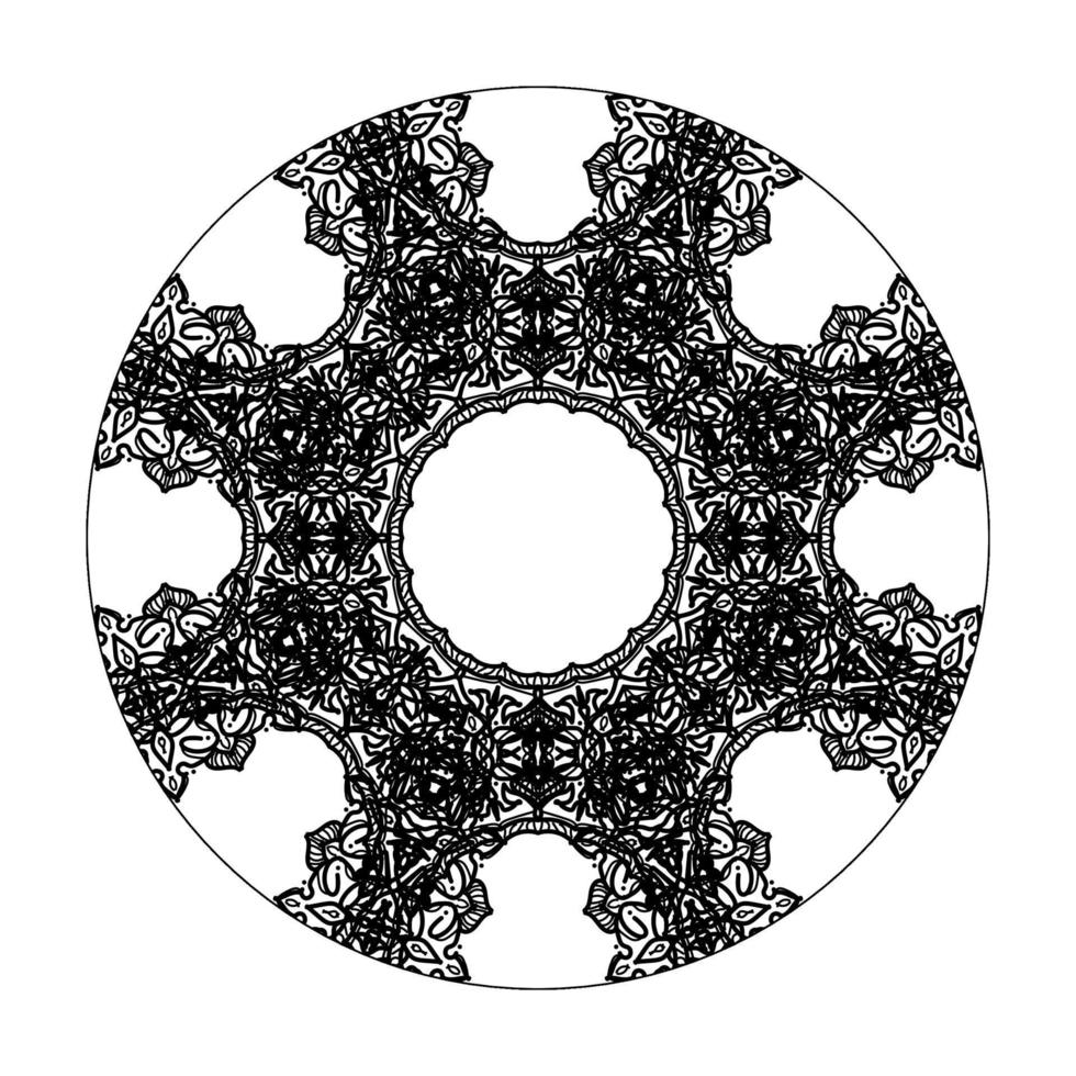 cirkulära mönster mandala konst dekoration element. vektor