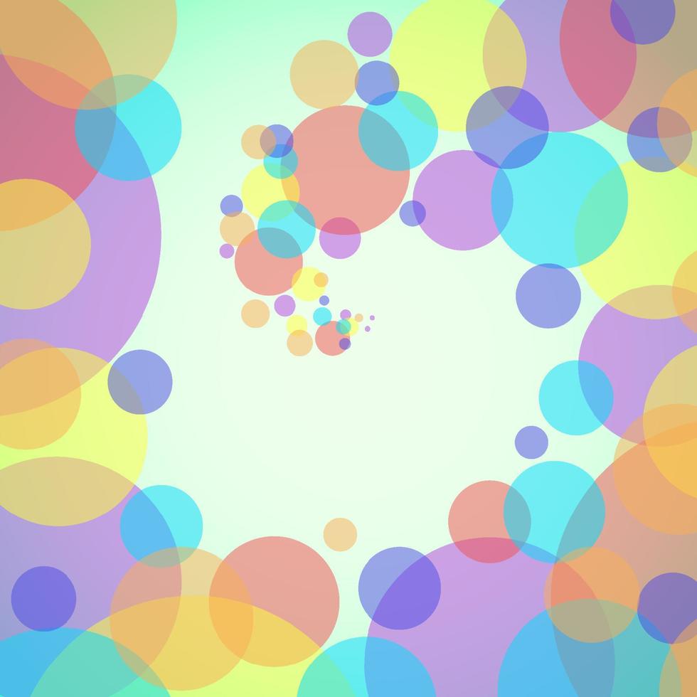 abstrakt cirkel färgglad bakgrund vektor