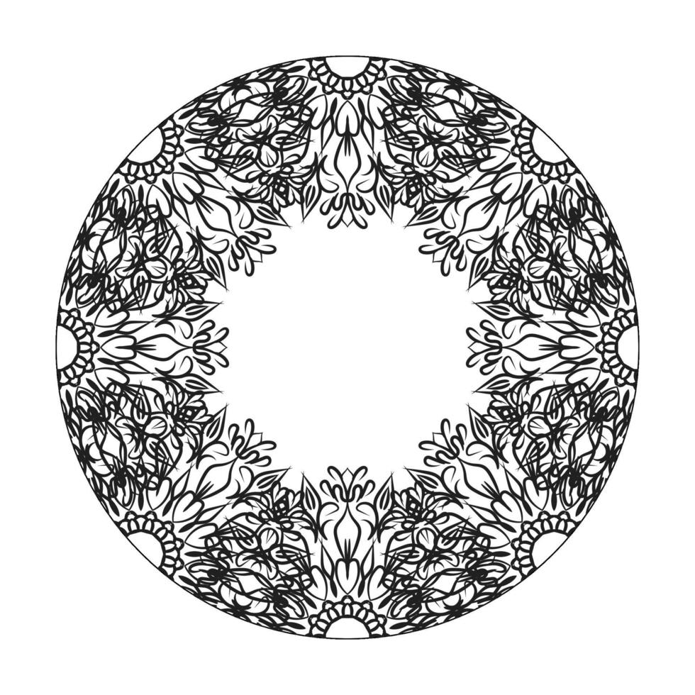 handgezeichnetes Mandala. dekoration in ethnischer orientalischer gekritzelverzierung. vektor