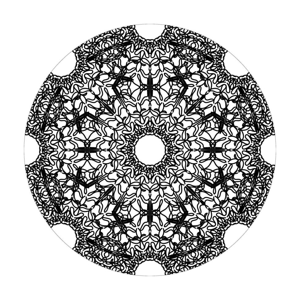 handritad mandala. dekoration i etniska orientaliska doodle prydnad. vektor