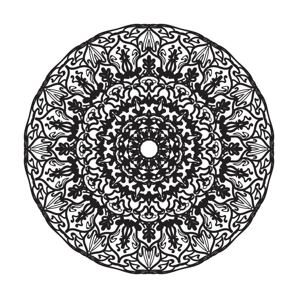 handritad mandala. dekoration i etniska orientaliska doodle prydnad. vektor