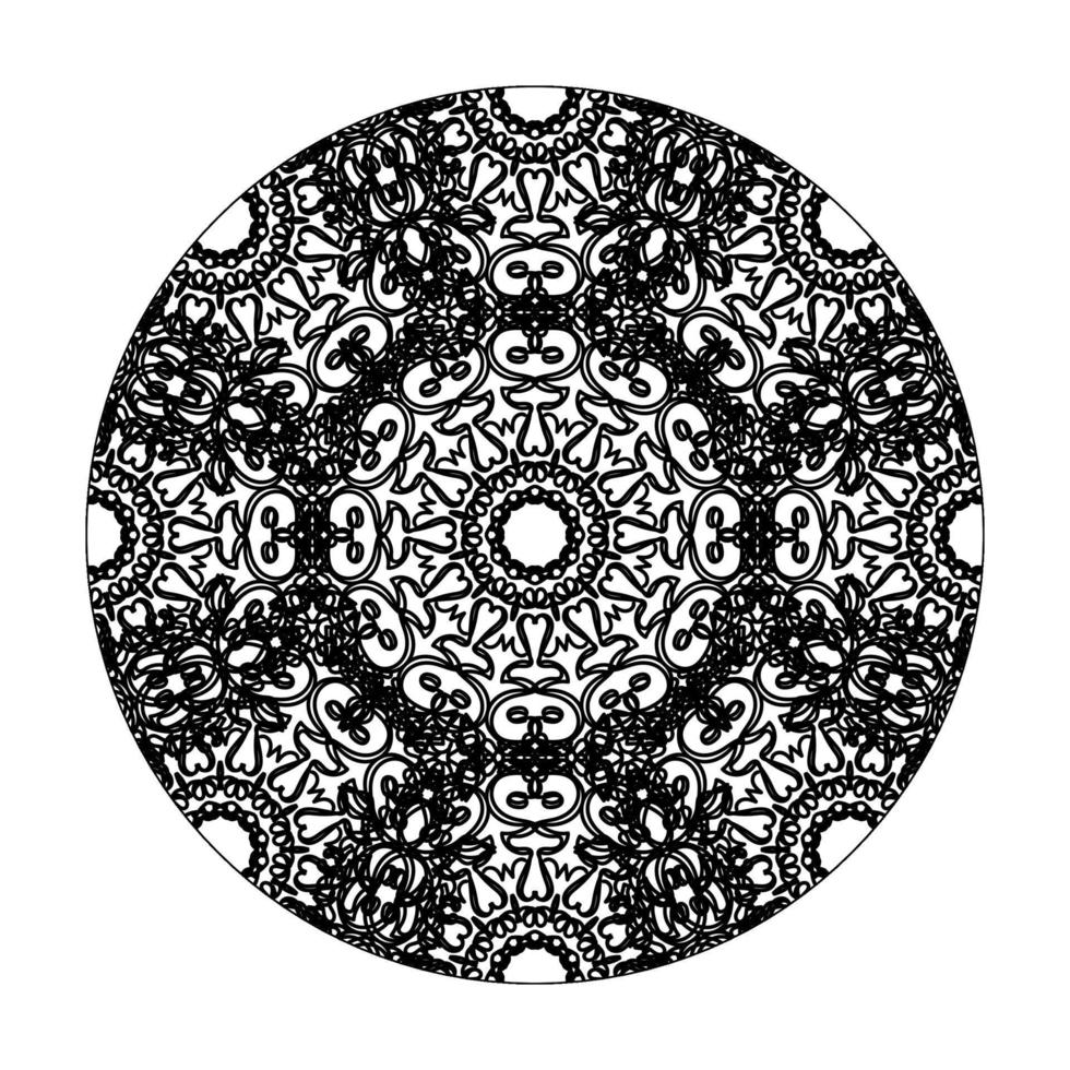 handgezeichnetes Mandala. dekoration in ethnischer orientalischer gekritzelverzierung. vektor