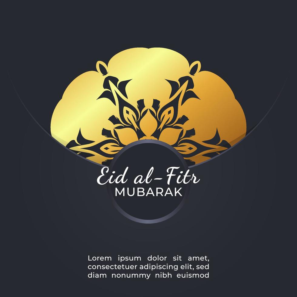 eid mubarak festlig illustration. vektor