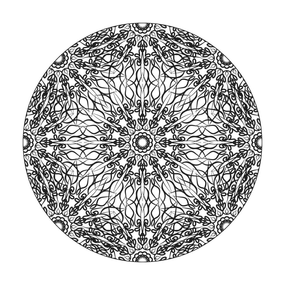 handgezeichnetes Mandala. dekoration in ethnischer orientalischer gekritzelverzierung. vektor