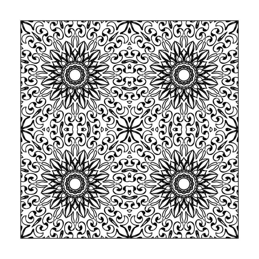nahtlose Muster Blumenverzierung vektor