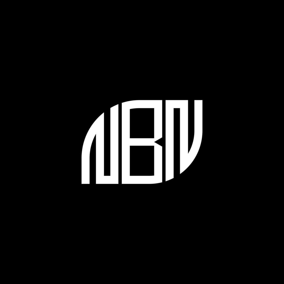 nbn brev logotyp design på svart bakgrund. nbn kreativa initialer bokstavslogotyp koncept. nbn bokstavsdesign. vektor