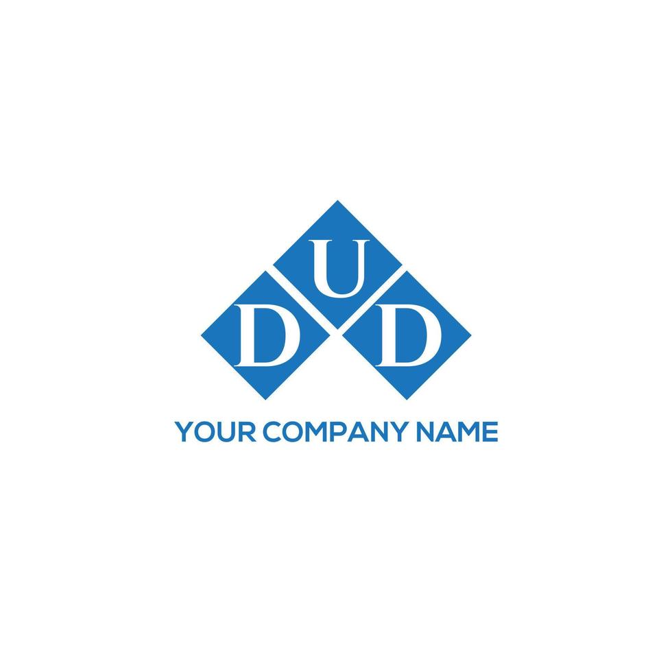Dud-Brief-Logo-Design auf weißem Hintergrund. Dud kreative Initialen schreiben Logo-Konzept. Dud-Brief-Design. vektor