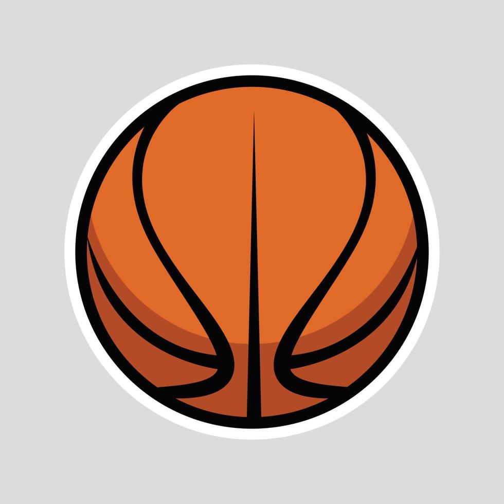 Basketball-Symbol-Vektor-Illustration, Basketball-Grafik vektor