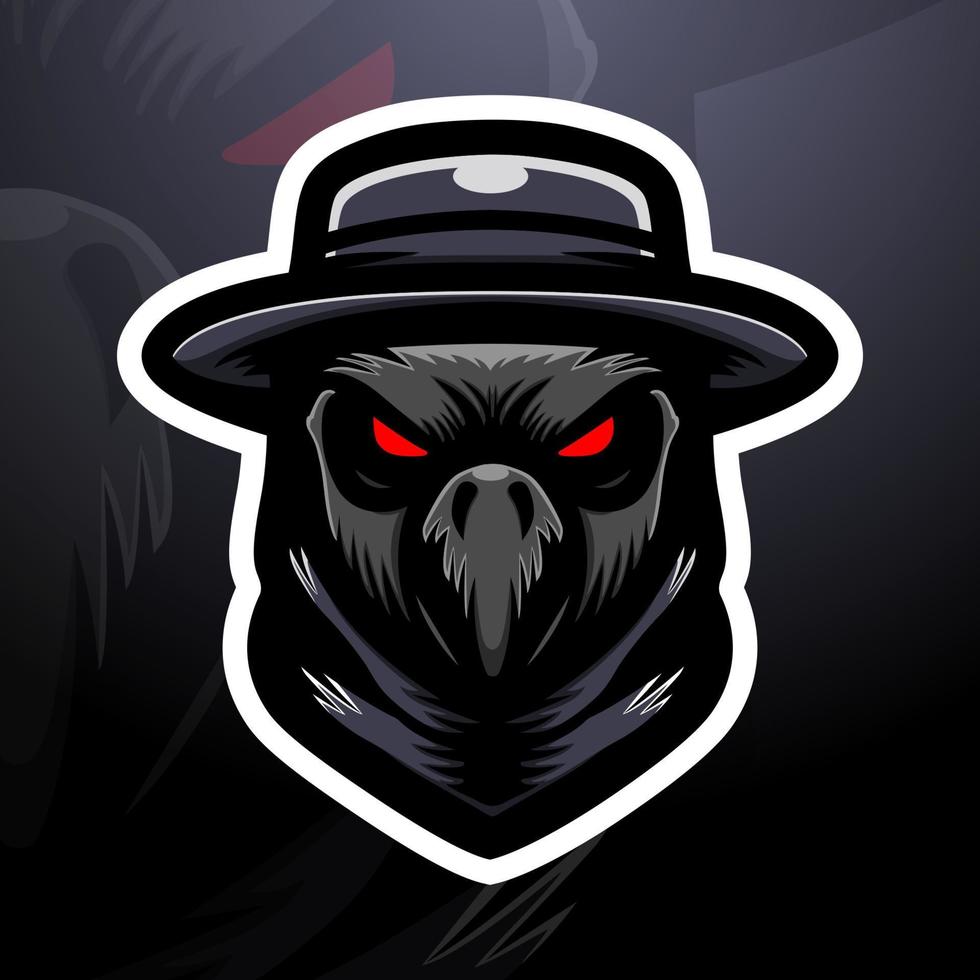 pesthuvud maskot esport logotypdesign vektor