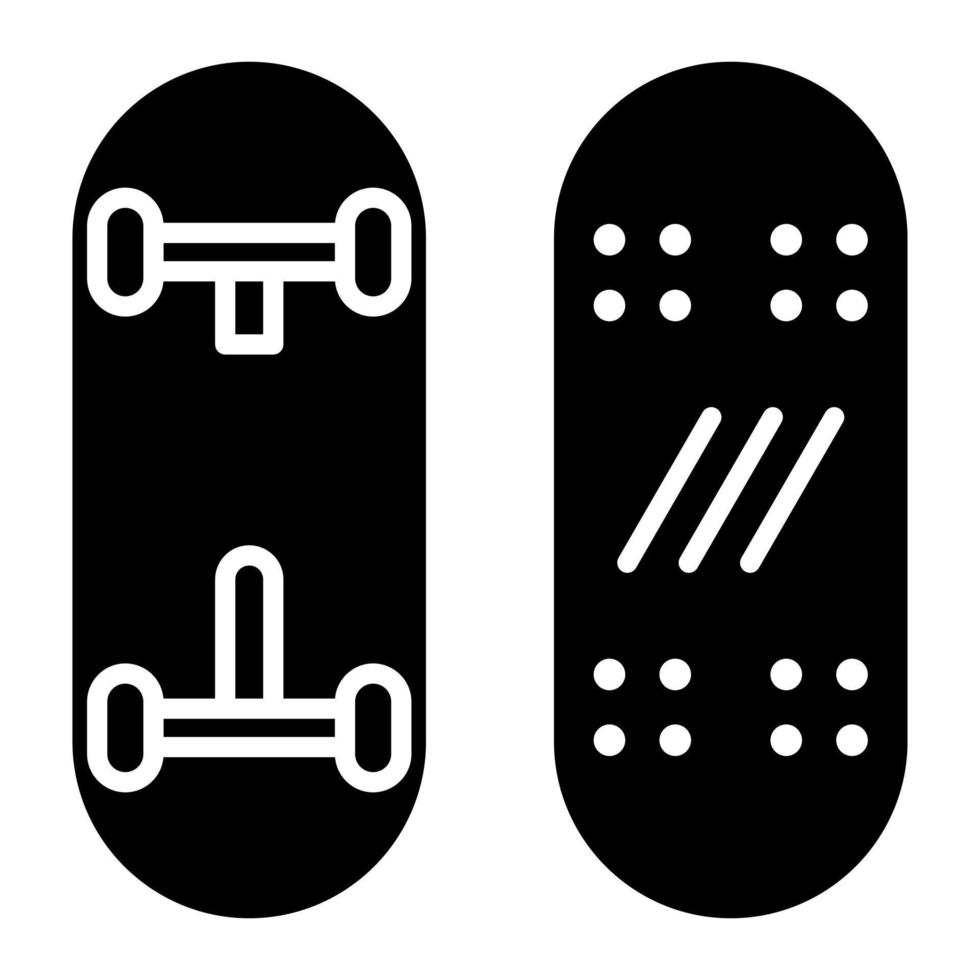 skateboard linje ikon vektor