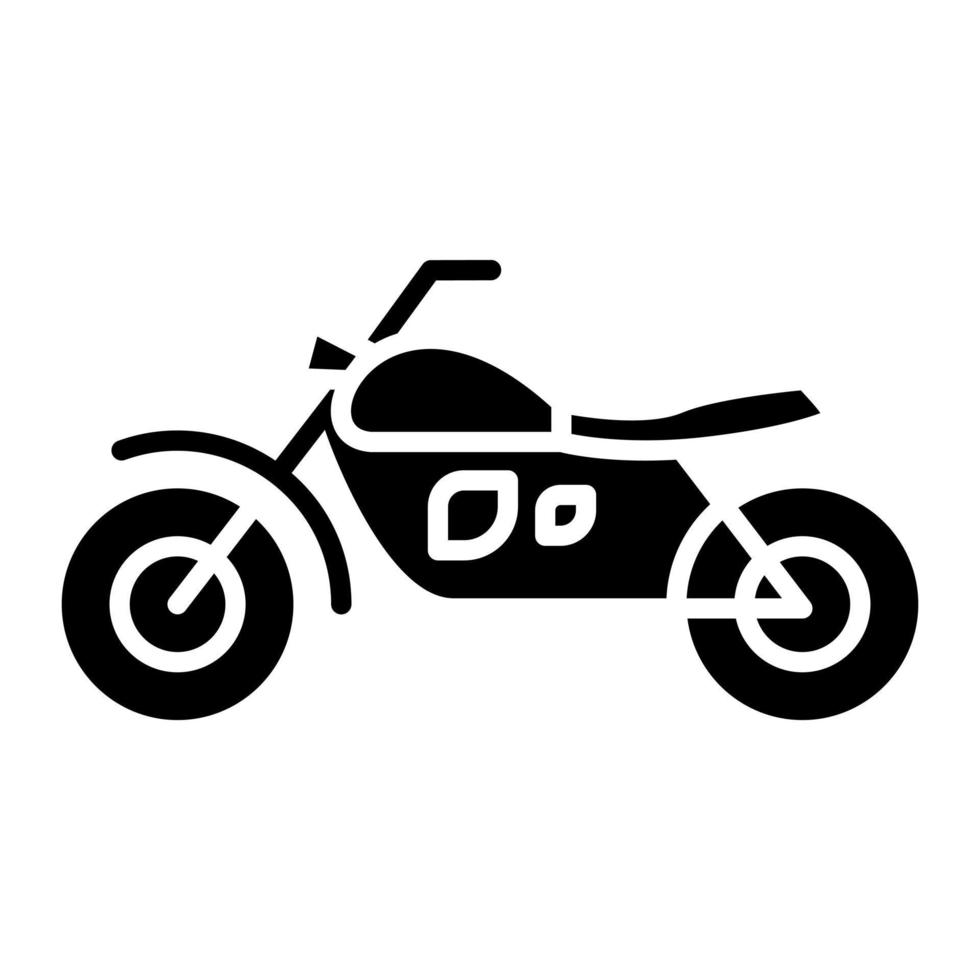 Symbol für die Motorradlinie vektor