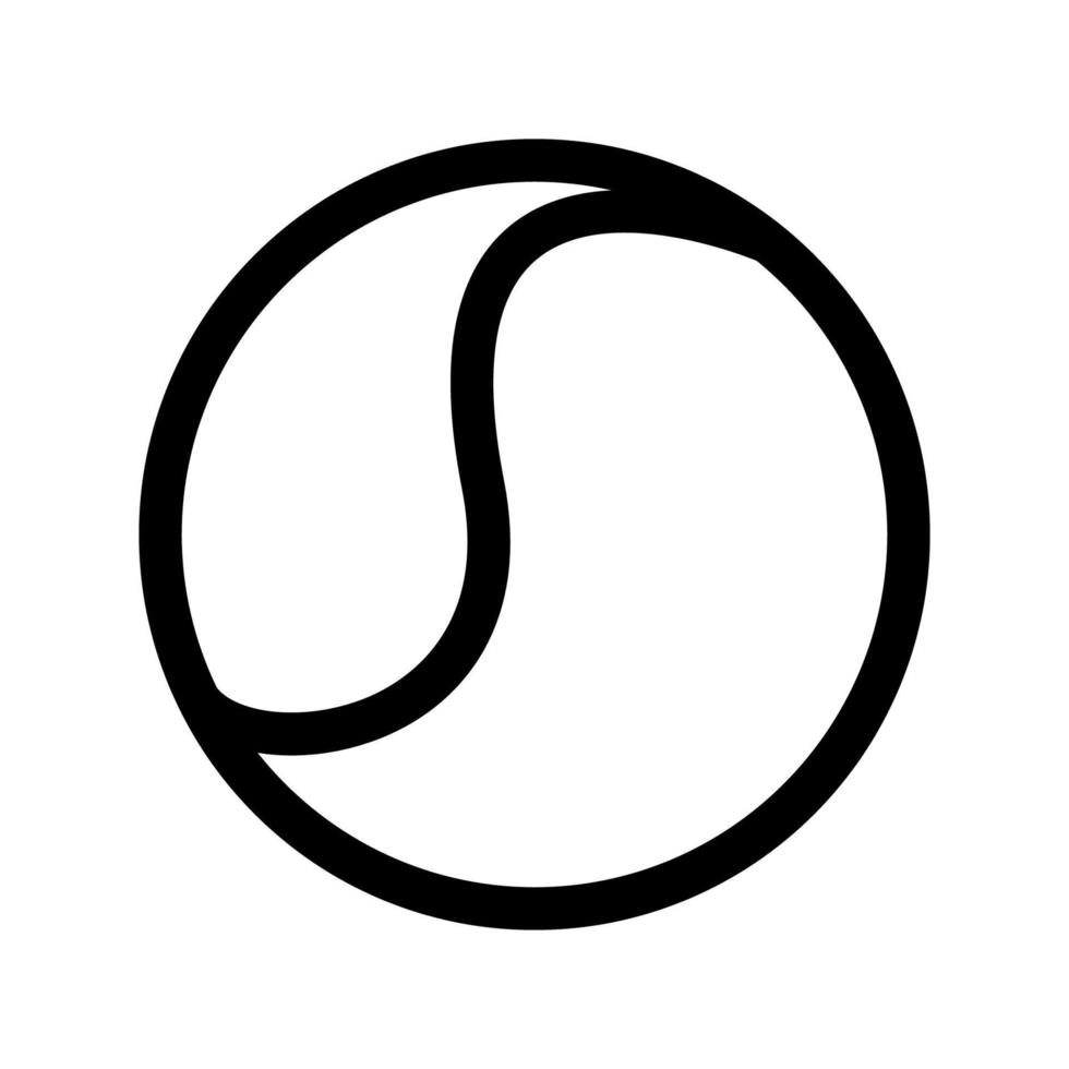 Tennisball-Symbol vektor