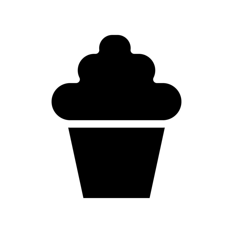 cupcake ikon mall vektor