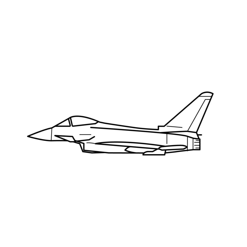 Militärflugzeug-Symbol vektor