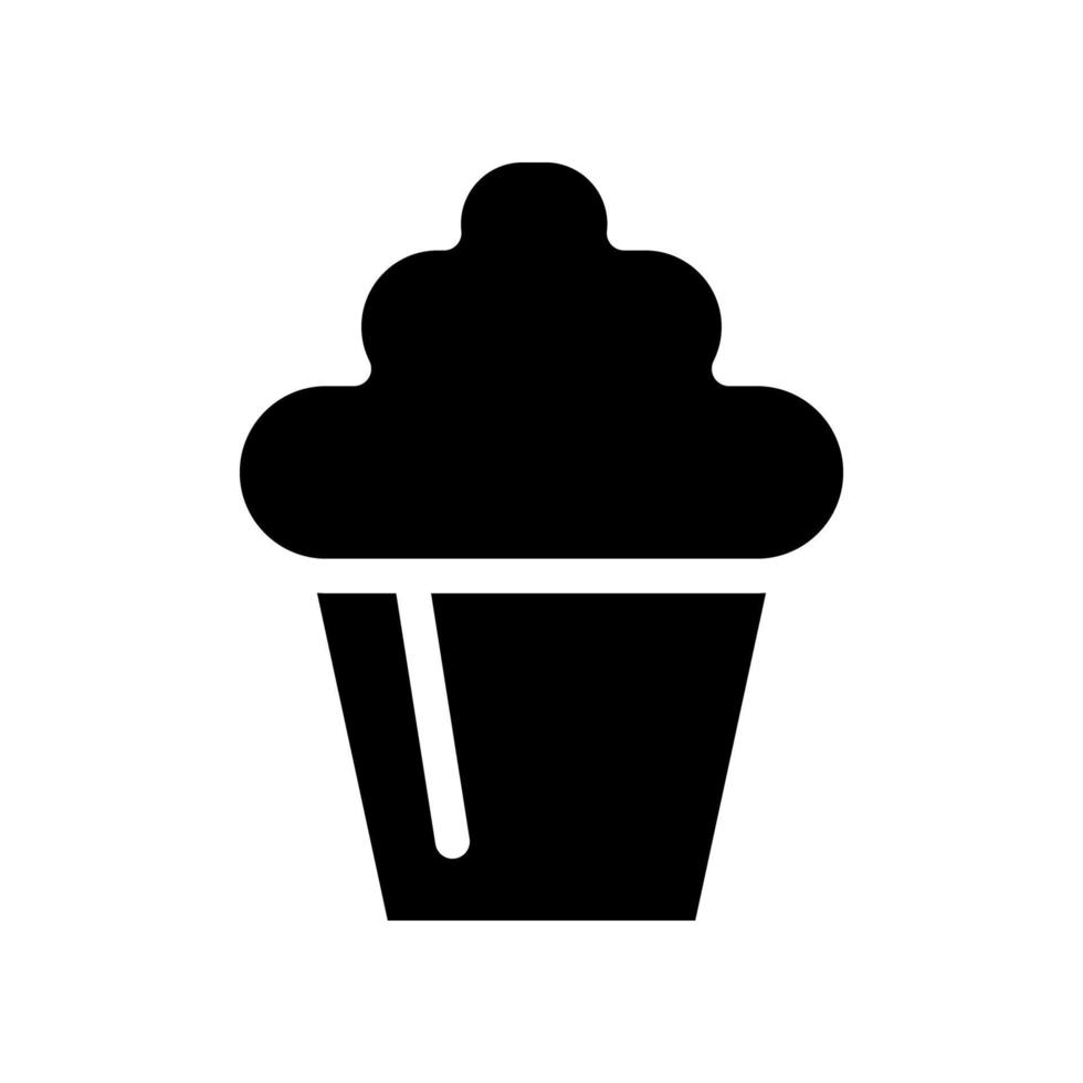 Cupcake-Symbol-Vorlage vektor