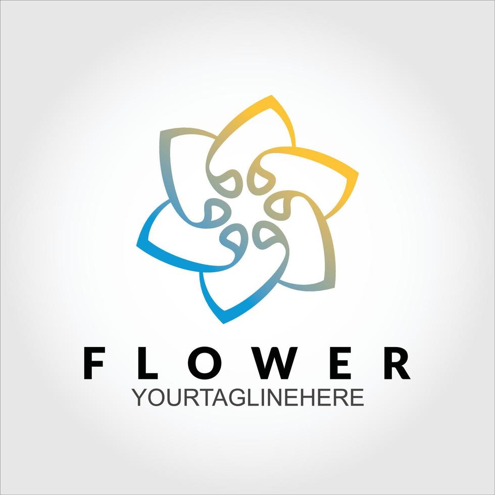 Blumen-Logo-Vektor-Bild vektor