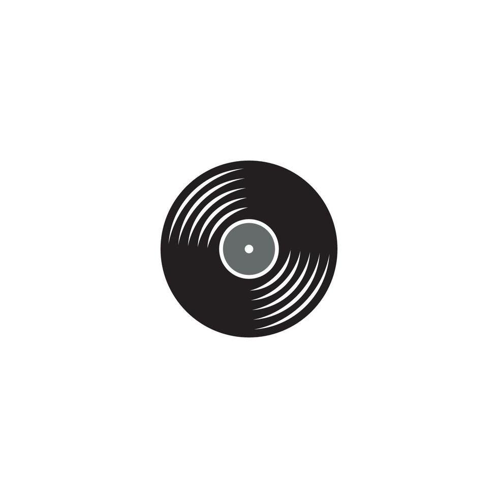 Vinyl-Logo oder Icon-Design vektor