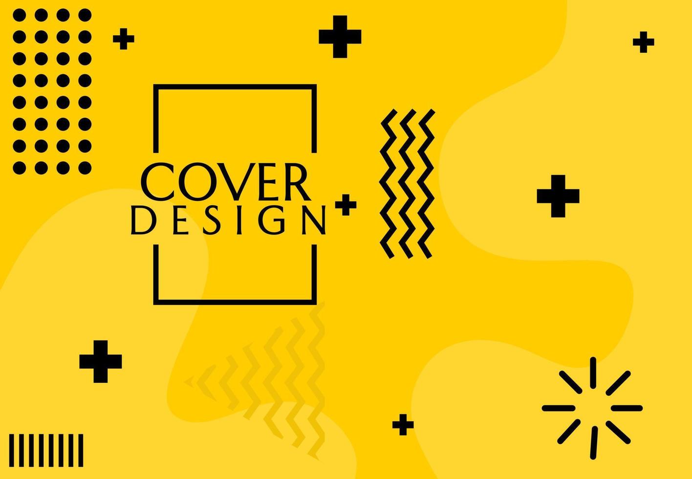 abstraktes geometrisches Design mit gelbem Hintergrund. geeignet für Bannerdesign vektor