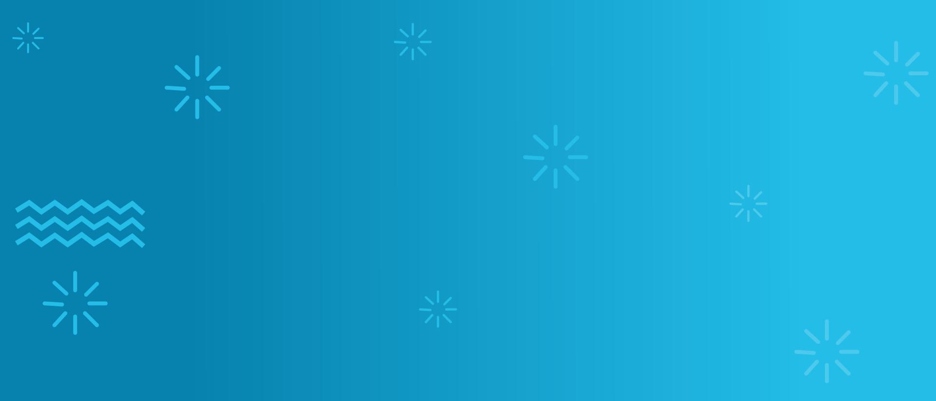 banner med blå gradient bakgrund vektor