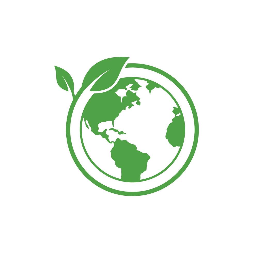 Umwelt-Logo-Icon-Design-Vorlage vektor