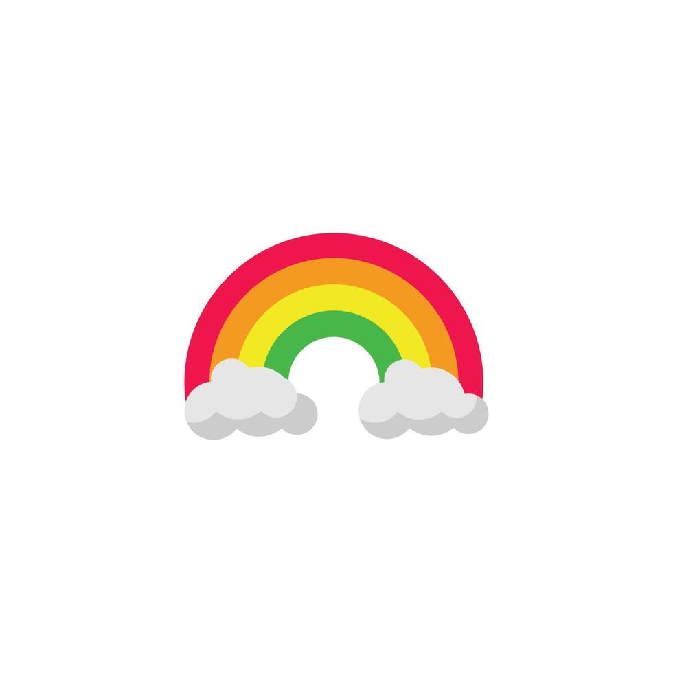 Regenbogen-Logo-Icon-Design-Vorlagenvektor vektor