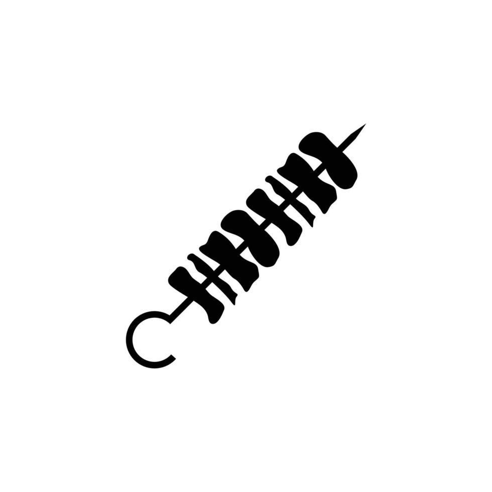 Grill-Stick-Symbol-Design-Vorlage-Vektor vektor