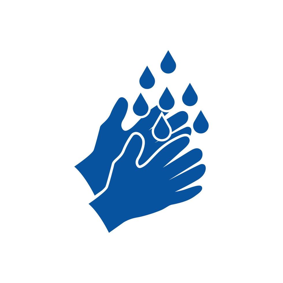 Hände waschen Symbol Design Vorlage Vektor